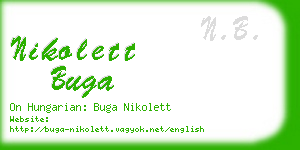 nikolett buga business card